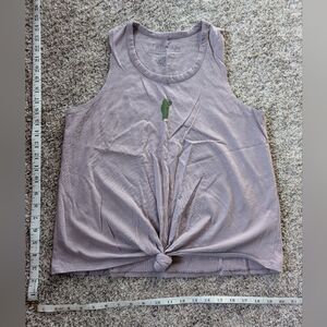 Purple Tank Top with Cactus Design